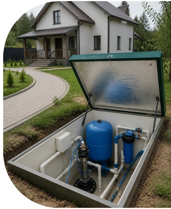 Автономное водоснабжение дома в Новошахтинске от 156240 р. | АПаруса-Нвш